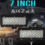 7 inch 18W 1800LM 3 Row LED Strip Light Working Refit Off-road Vehicle Lamp Roof Strip Light - Image 16