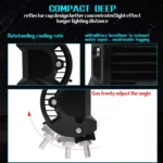 7 inch 18W 1800LM 3 Row LED Strip Light Working Refit Off-road Vehicle Lamp Roof Strip Light - Image 10