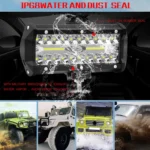 7 inch 30W 3000LM 6000K LED Strip Lamp Working Refit Off-road Vehicle Roof Strip Light - Image 15