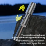 KXK-606 15W Camping Flashlight Rechargeable Emergency Light - Image 7