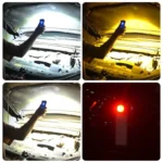 KXK-886 IP44 Waterproof Work Light 3 Color Temperature COB Emergency Flashlight - Image 13
