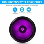 B14 40W 365nm Black Lens UV Rays Flashlight - Image 6