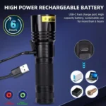 B14 40W 365nm Black Lens UV Rays Flashlight - Image 8