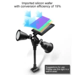 Solar Powered Robot LED Spotlight Double-headed Smart Sensor Light for Outdoor Lawn - Image 6