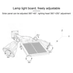 Solar Powered Robot LED Spotlight Double-headed Smart Sensor Light for Outdoor Lawn - Image 7