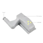 0.3W Universal Inner Hinge LED Sensor lamp Cupboard 3 LEDs Night light Auto ON/OFF Bulb - Image 4
