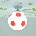 Creative Living Room Restaurant Cafe Football Shape LED Lamp Dome Light, Diameter: 20cm - Image 3