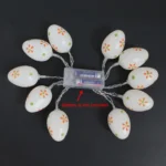 10 Bulbs LED Cute Easter Eggs Decorative Lamp Holiday Decorative Light Bulbs - Image 2