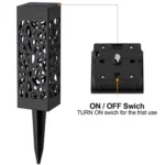 Outdoor Hollowing Out Solar Energy Garden Lawn Lamp - Image 4
