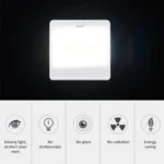 Mini White Light COB LED Wall Light , Switch Night Light Lamp - Image 8