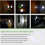 Mini White Light COB LED Wall Light , Switch Night Light Lamp - Image 10