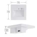 Square Wall Light Lamp for Stairs Step Corner, AC 85-265V - Image 2