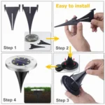 SMD 5050 Under Ground Lamp Outdoor Path Way Garden Decking LED Light - Image 6