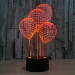 Balloon Style 3D Touch Switch Control LED Light , 7 Color Discoloration Creative Visual Stereo Lamp Desk Lamp Night Light - Image 11