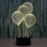 Balloon Style 3D Touch Switch Control LED Light , 7 Color Discoloration Creative Visual Stereo Lamp Desk Lamp Night Light - Image 13