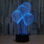 Balloon Style 3D Touch Switch Control LED Light , 7 Color Discoloration Creative Visual Stereo Lamp Desk Lamp Night Light - Image 7