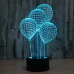 Balloon Style 3D Touch Switch Control LED Light , 7 Color Discoloration Creative Visual Stereo Lamp Desk Lamp Night Light - Image 8