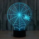 Cobweb Style 3D Touch Switch Control LED Light , 7 Colour Discoloration Creative Visual Stereo Lamp Desk Lamp Night Light - Image 11
