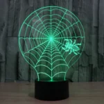 Cobweb Style 3D Touch Switch Control LED Light , 7 Colour Discoloration Creative Visual Stereo Lamp Desk Lamp Night Light - Image 8