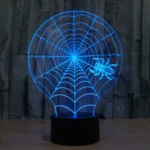 Cobweb Style 3D Touch Switch Control LED Light , 7 Colour Discoloration Creative Visual Stereo Lamp Desk Lamp Night Light - Image 9