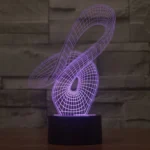 Abstract Style 3D Touch Switch Control LED Light , 7 Color Discoloration Creative Visual Stereo Lamp Desk Lamp Night Light - Image 12