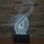 Abstract Style 3D Touch Switch Control LED Light , 7 Color Discoloration Creative Visual Stereo Lamp Desk Lamp Night Light - Image 13