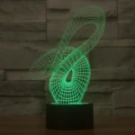 Abstract Style 3D Touch Switch Control LED Light , 7 Color Discoloration Creative Visual Stereo Lamp Desk Lamp Night Light - Image 8
