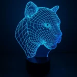 Leopard Style 3D Touch Switch Control LED Light , 7 Color Discoloration Creative Visual Stereo Lamp Desk Lamp Night Light - Image 11