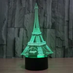 Eiffel Tower Style 3D Touch Switch Control LED Light , 7 Color Discoloration Creative Visual Stereo Lamp Desk Lamp Night Light - Image 11