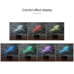 Diving Black Base Creative 3D LED Decorative Night Light, USB with Touch Button Version - Image 3
