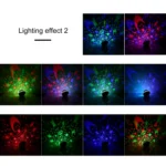 LED Flying Saucer Starry Sky Light Bluetooth Music Star Projection Night Light with Remote Control - Image 7