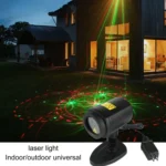 LED Outdoor Courtyard Laser Projection Decorative Light IP44 Waterproof with Remote Control, US Plug - Image 9