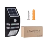 80 LM 6000-6500K Outdoor Wall Light with 5V 0.5W Solar Panel - Image 10
