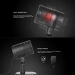 Blinblin CMF-A103 3W IP65 Waterproof ABS Shell Landscape Light, Dynamic Red + Green Laser Mini Outdoor Lamp - Image 9