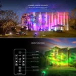 Blinblin CPF-LED 9W RGB IP65 Waterproof ABS Shell Landscape Light, Lawn Lamp Floodlight with 12-keys Remote Control - Image 8