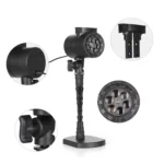 Blinblin CPF-LM401 4W IP65 Waterproof White Light ABS Shell Landscape Light, 8 Groups Patterns Outdoor Lawn Lamp - Image 3