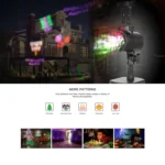 Blinblin CPF-LM401 4W IP65 Waterproof White Light ABS Shell Landscape Light, 8 Groups Patterns Outdoor Lawn Lamp - Image 8