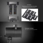 Blinblin CPF-LM401 4W IP65 Waterproof White Light ABS Shell Landscape Light, 8 Groups Patterns Outdoor Lawn Lamp - Image 9