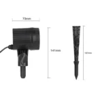 Blinblin CPS-L101 2W IP65 Waterproof White Light ABS Shell Landscape Light, Single Pattern Outdoor Lawn Lamp - Image 4