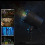 Blinblin CMF-A101 IP65 Waterproof ABS Shell Landscape Light, Dynamic Red + Green Laser Mini Outdoor Lamp