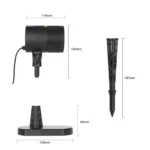 Blinblin CMF-A101 IP65 Waterproof ABS Shell Landscape Light, Dynamic Red + Green Laser Mini Outdoor Lamp - Image 5