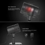 Blinblin CMF-A101 IP65 Waterproof ABS Shell Landscape Light, Dynamic Red + Green Laser Mini Outdoor Lamp - Image 8