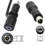 DC 5.5mm x 2.1mm Female  to DC 8.0mm x 2.0mm Male Adapter for Portable Power Station, Solar Generators - Image 3