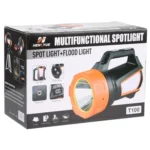 T100-A Multifunctional Rechargeable Digital Display Flashlight LED Spotlight, Lumen: 1200-1500LM - Image 5