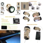 T100-A Multifunctional Rechargeable Digital Display Flashlight LED Spotlight, Lumen: 1200-1500LM - Image 6