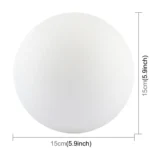 15cm Patted 3D Print Jupiter Lamp, USB Charging 7-Color Changing Energy-saving LED Night Light with Wooden Holder Base - Image 3