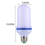 E27 6W LED Simulated Flickering Flame Effect Light Bulb , 1400K with 3 Modes, AC 85-265V - Image 2