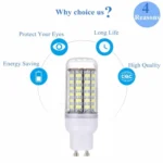 GU10 5.5W 69 LEDs SMD 5730 LED Corn Light Bulb, AC 100-130V - Image 7