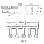 SMD 2835 500-600LM 4000-4500K Deck Light Buried Lamps LED Floor Light Wall Spotlight, Cutout Size: 30x22mm - Image 4