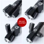 KS-739 USB Charging Waterproof T6+XPE Fixed Focus LED Flashlight with 4-Modes - Image 4
